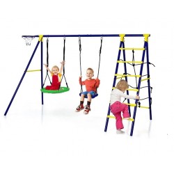 Metalinės lauko sūpynės vaikams 5-in-1